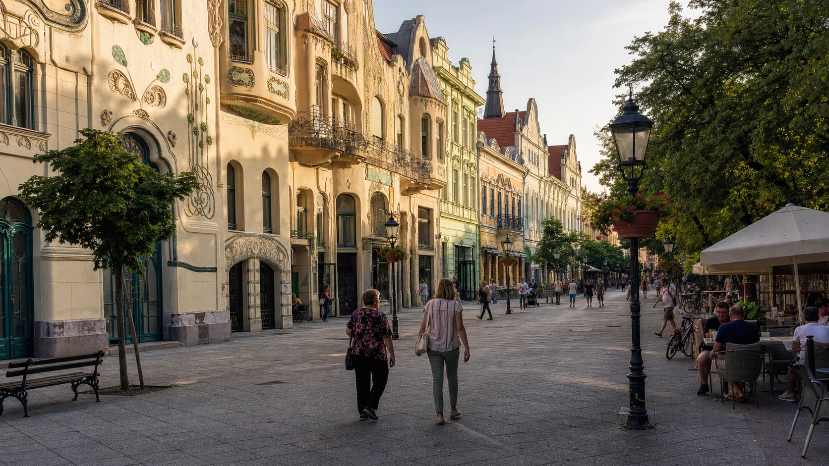 Korzo i secesijska arhitektura u centru Subotice